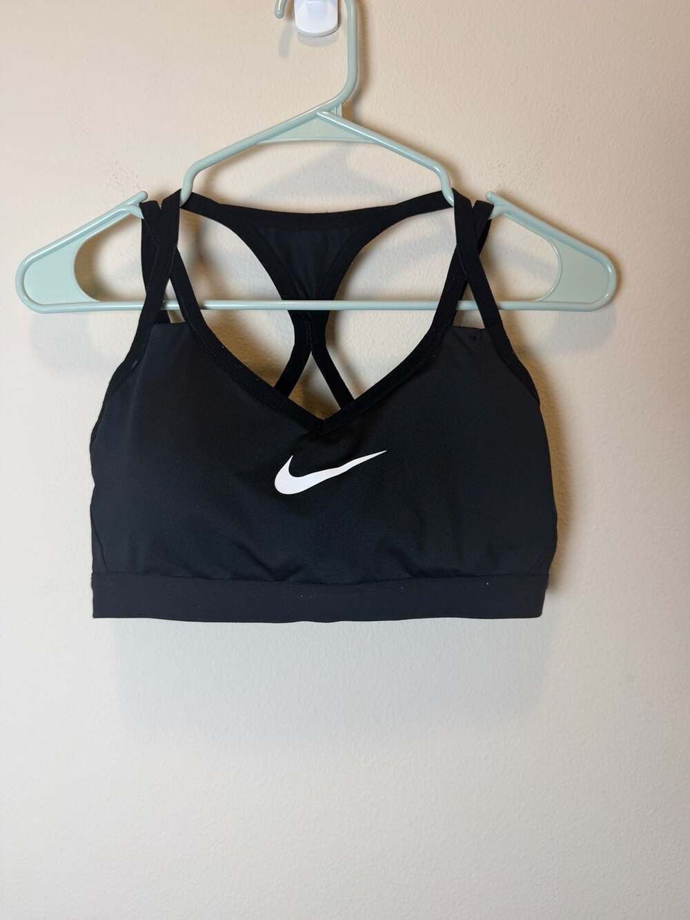Nike Black Dri-FIT Strappy Sports Bra Size L